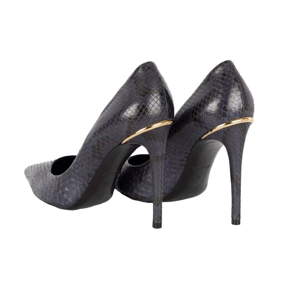Louis Vuitton Snakeskin Eyeline Pumps - '10s Red Leather Good - Inside View