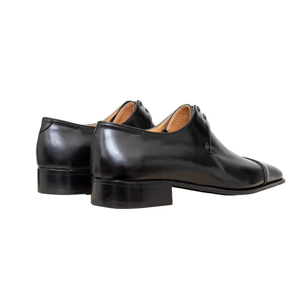 Artioli Black Lace-up Shoes - '10s Black Lace Good - Back View