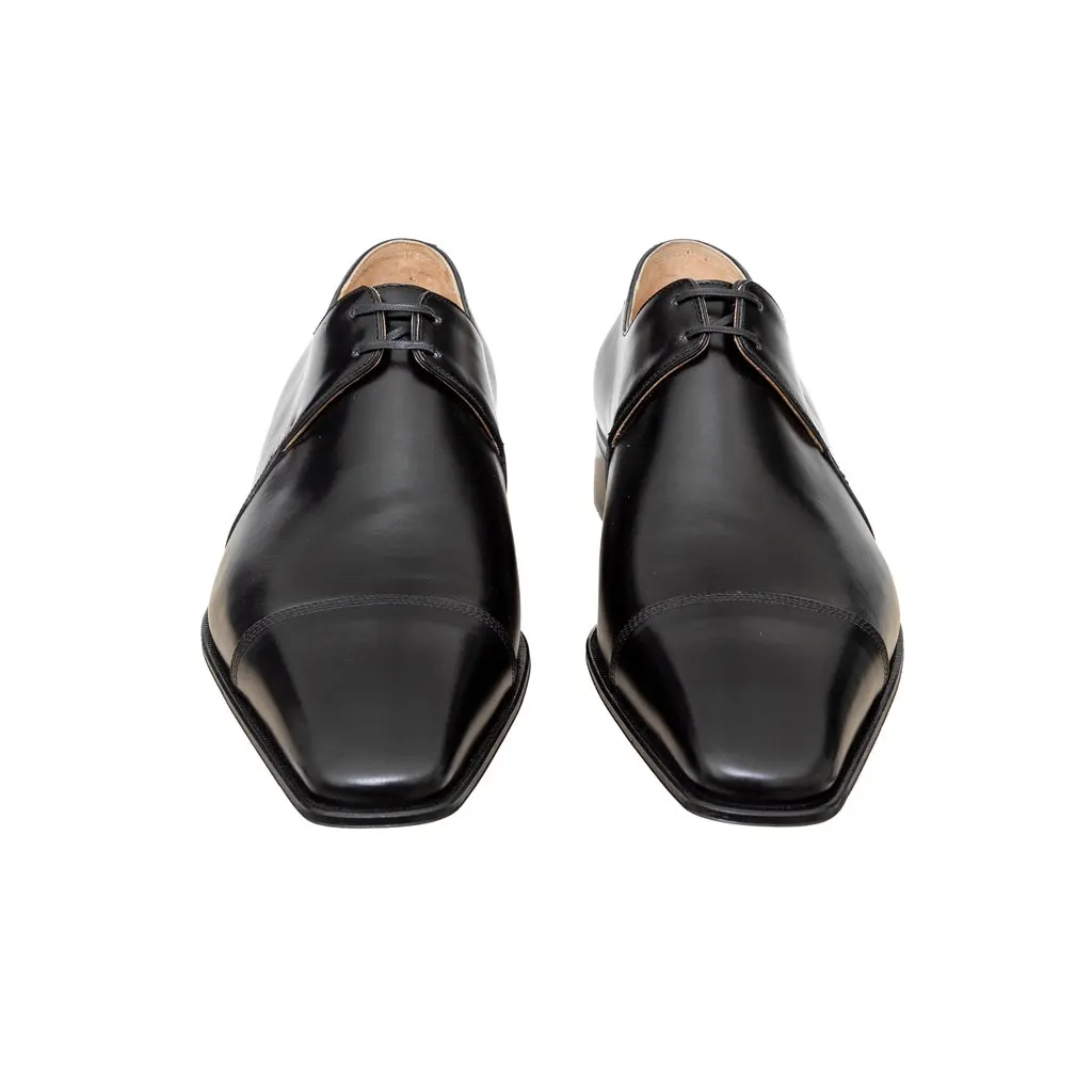 Artioli Black Lace-up Shoes - '10s Black Lace Good - Inside View