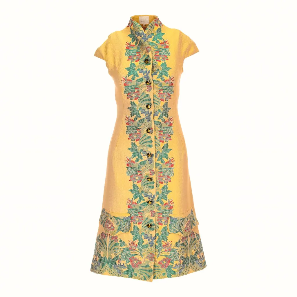 Vivienne Westwood Vintage Jacquard Dress - '90s Red Canvas Good - Front View
