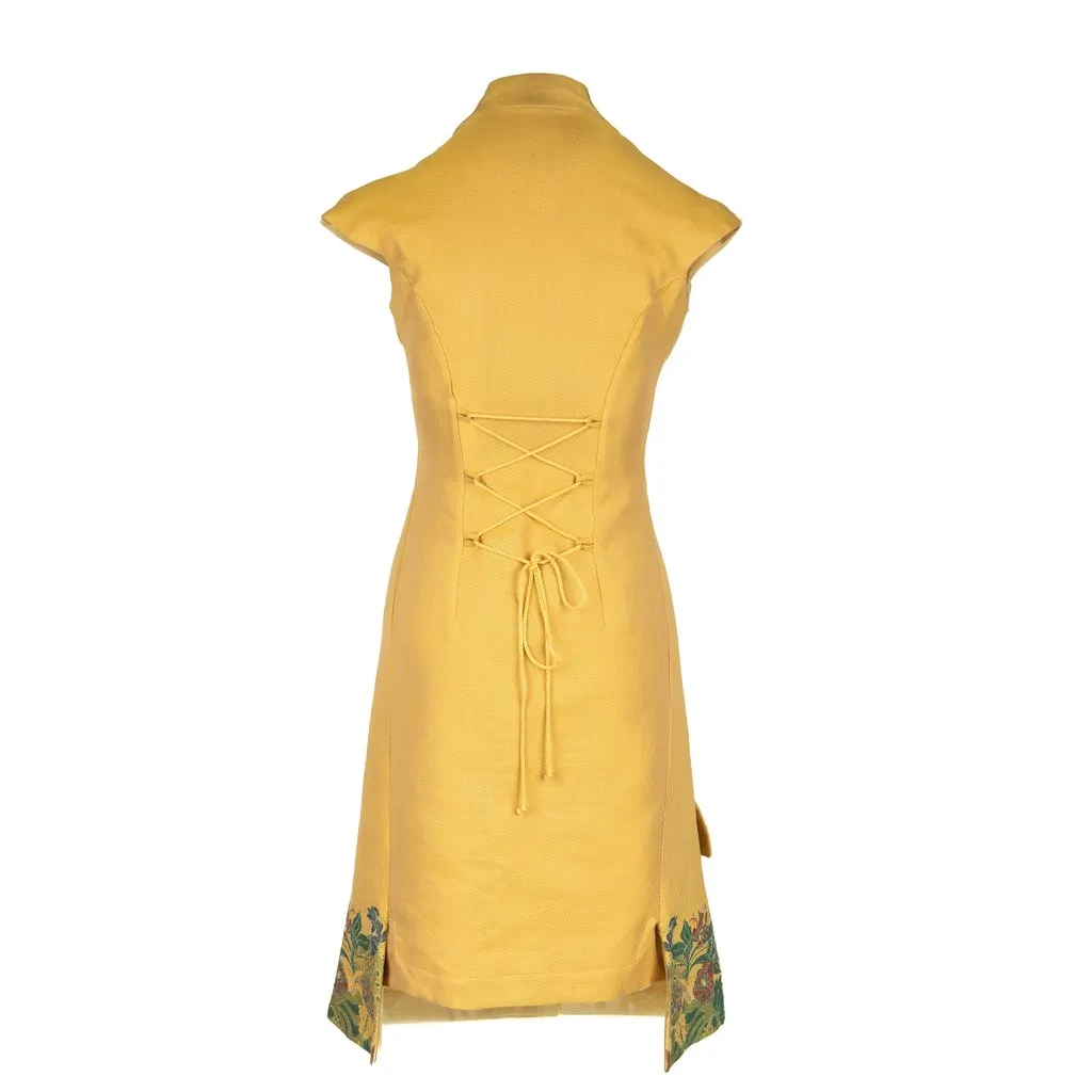 Vivienne Westwood Vintage Jacquard Dress - '90s Red Canvas Good - Inside View