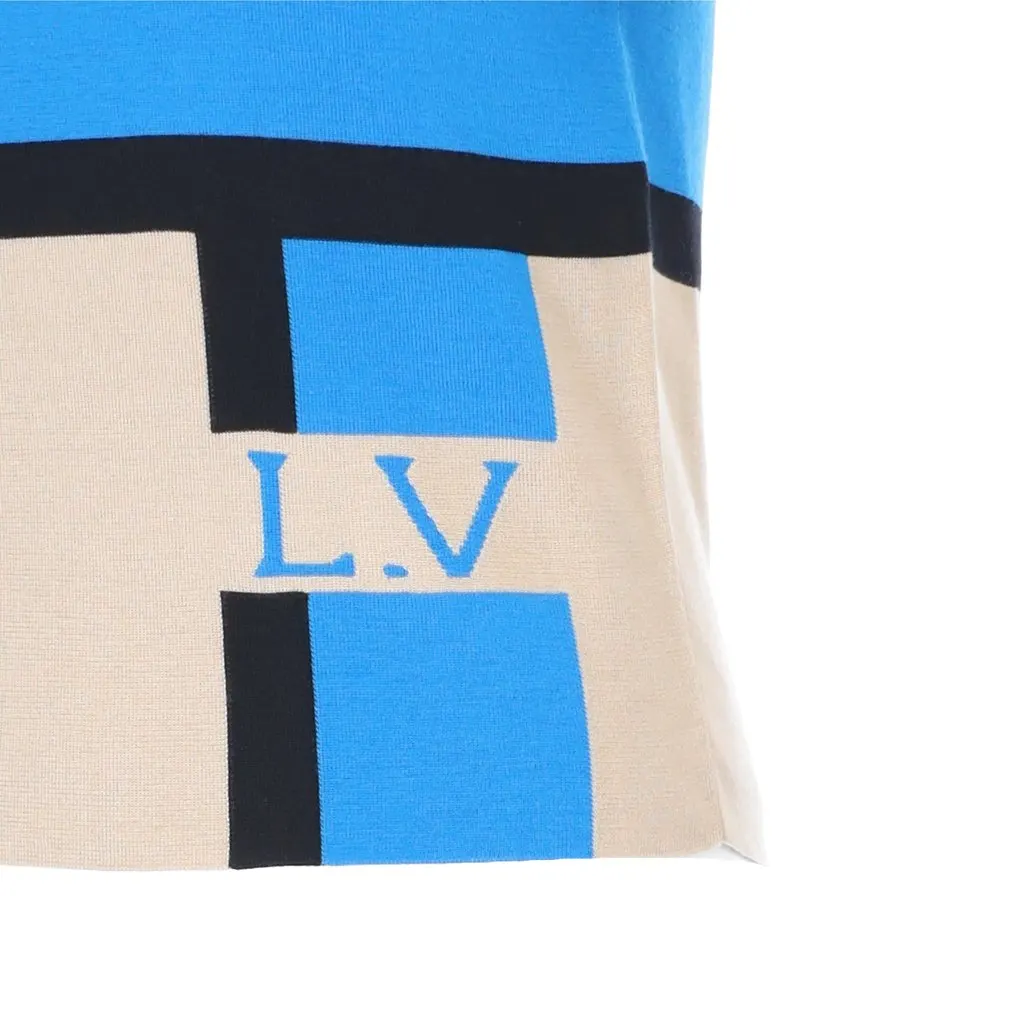 Louis Vuitton Color Block Zippered Top - '10s Red Good - Model View