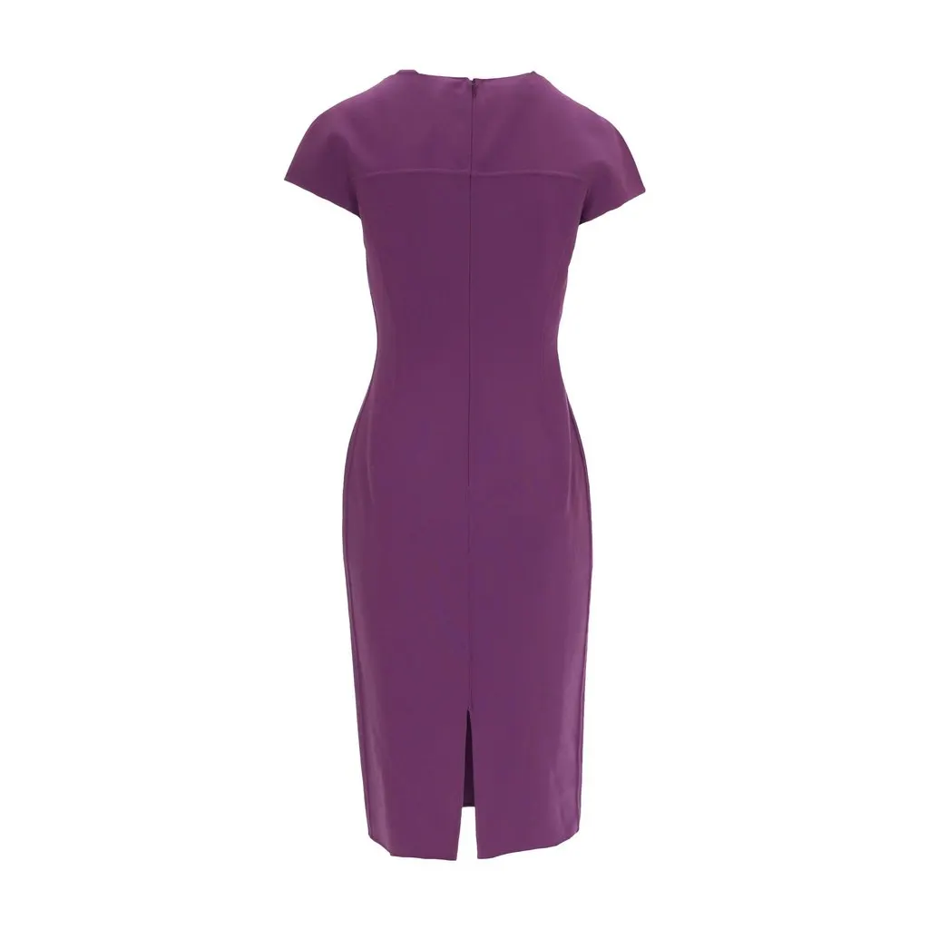 Michael Kors Midi Dress - '10s Purple Good - Back View
