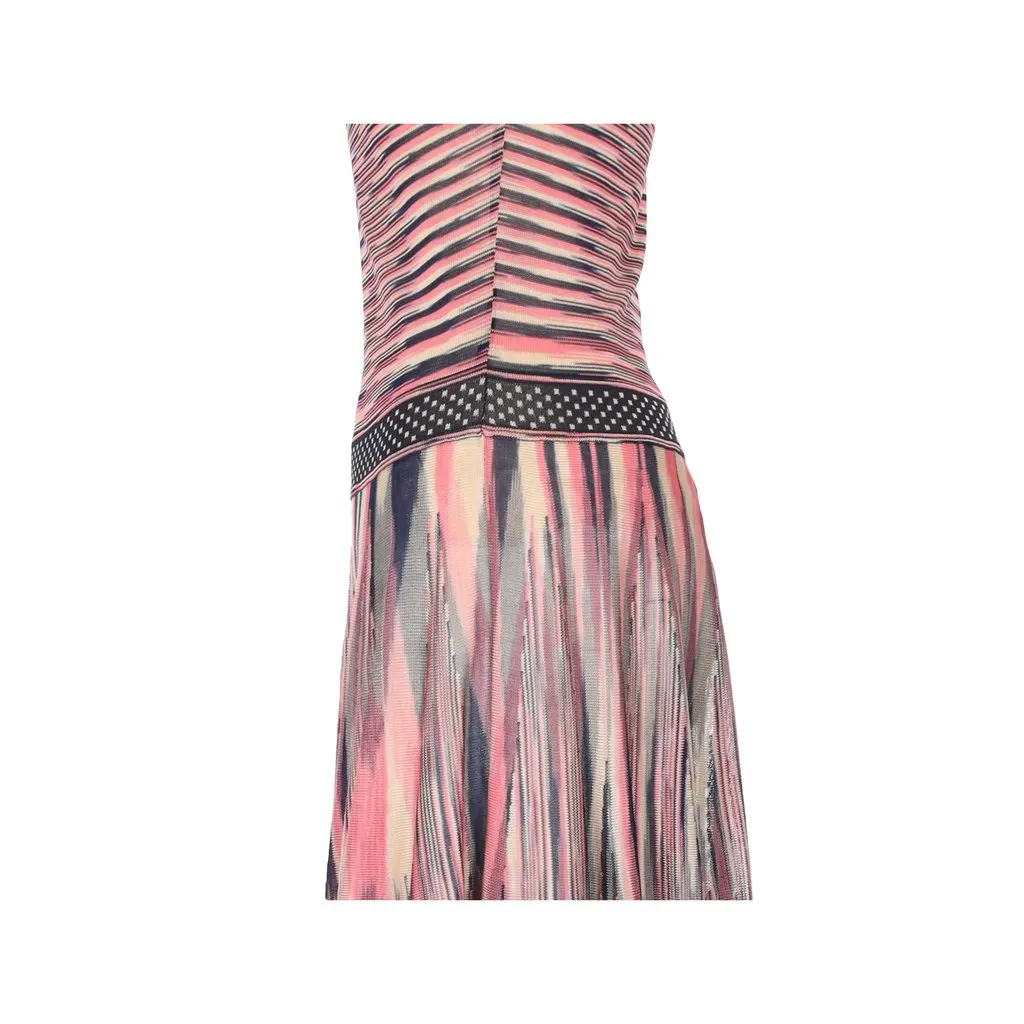 Missoni Sleeveless Pattern Knit Dress - '10s MultiColor Good - Inside View