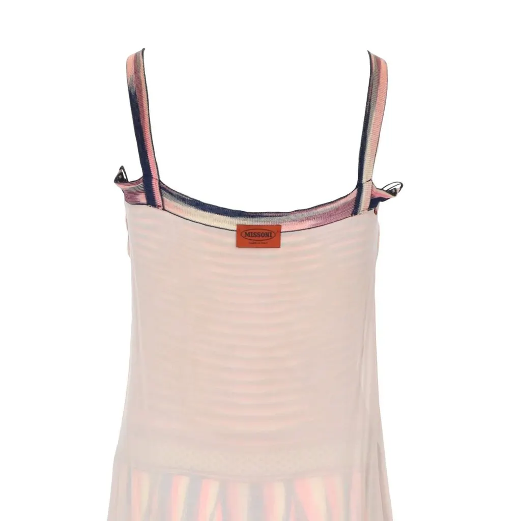 Missoni Sleeveless Pattern Knit Dress - '10s MultiColor Good - Model View