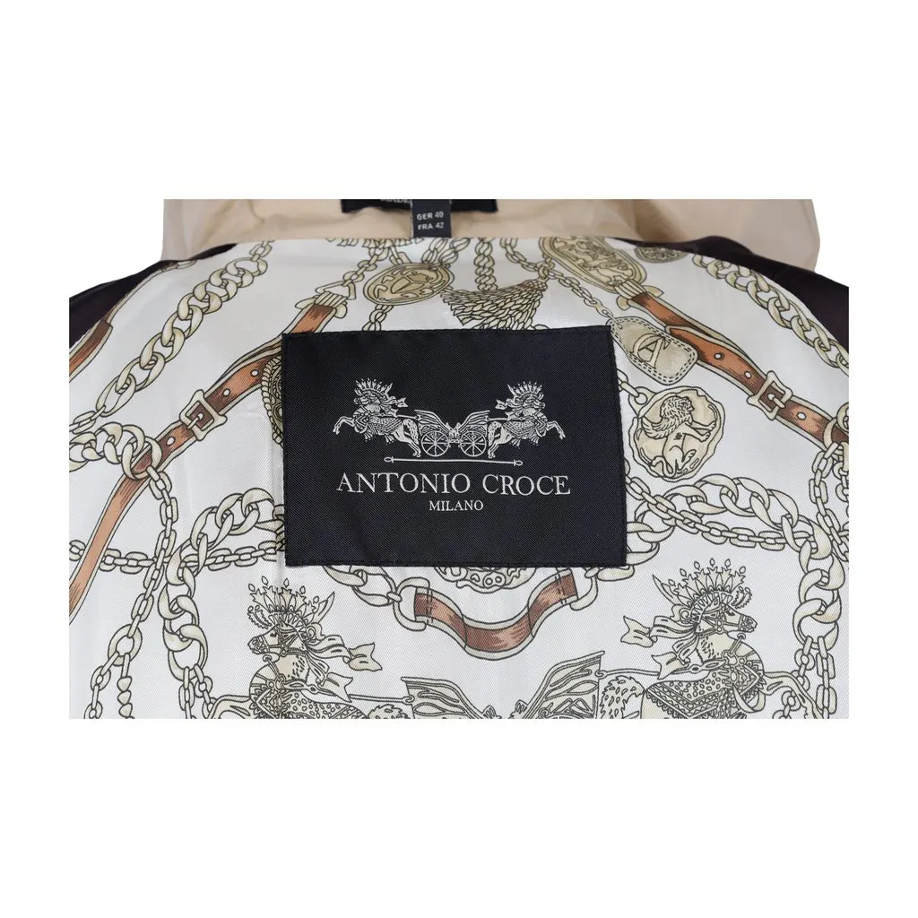 Unsigned Leather Sleeve Trench Coat - '10s MultiColor Leather Good - Box View
