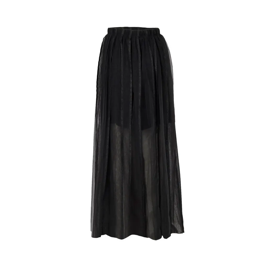 Brunello Cucinelli Maxi Skirt - '10s Red Silk Good - Back View