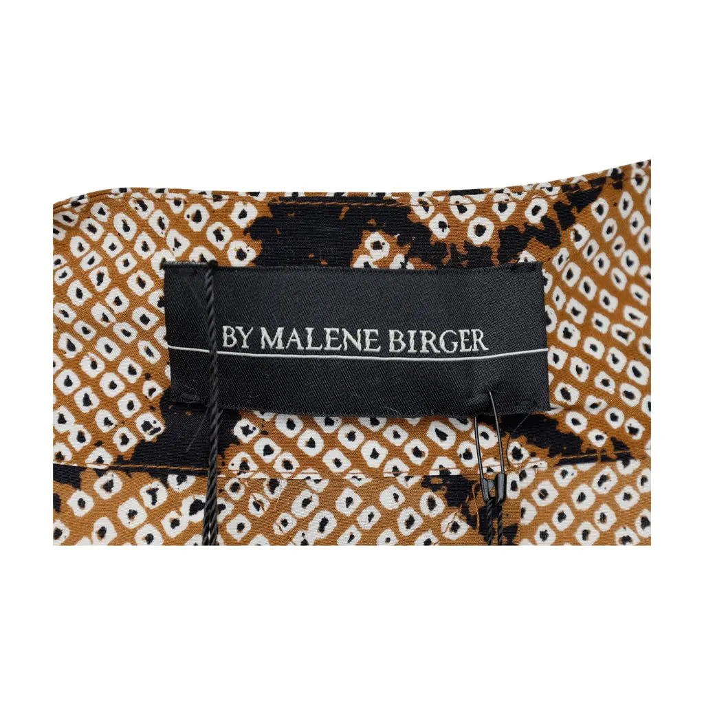 By Malene Birger Printed Silk Blouse - '10s MultiColor Silk Good - Model View