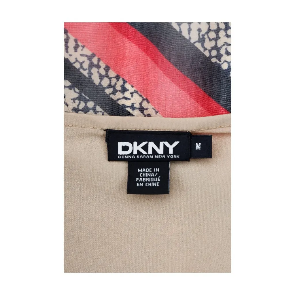 DKNY Printed Blouse with Ruffles - '10s Black Good - Box View
