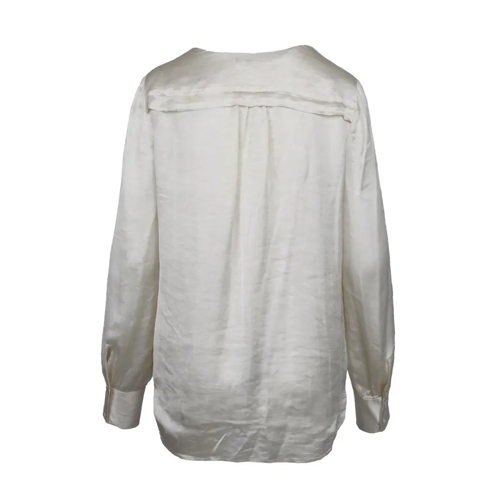 Unsigned Theory Satin Shirt - '10s MultiColor Satin Good - Back View