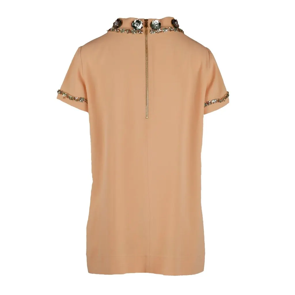 Moschino Sequin Embellished Blouse - '10s Orange Good - Back View