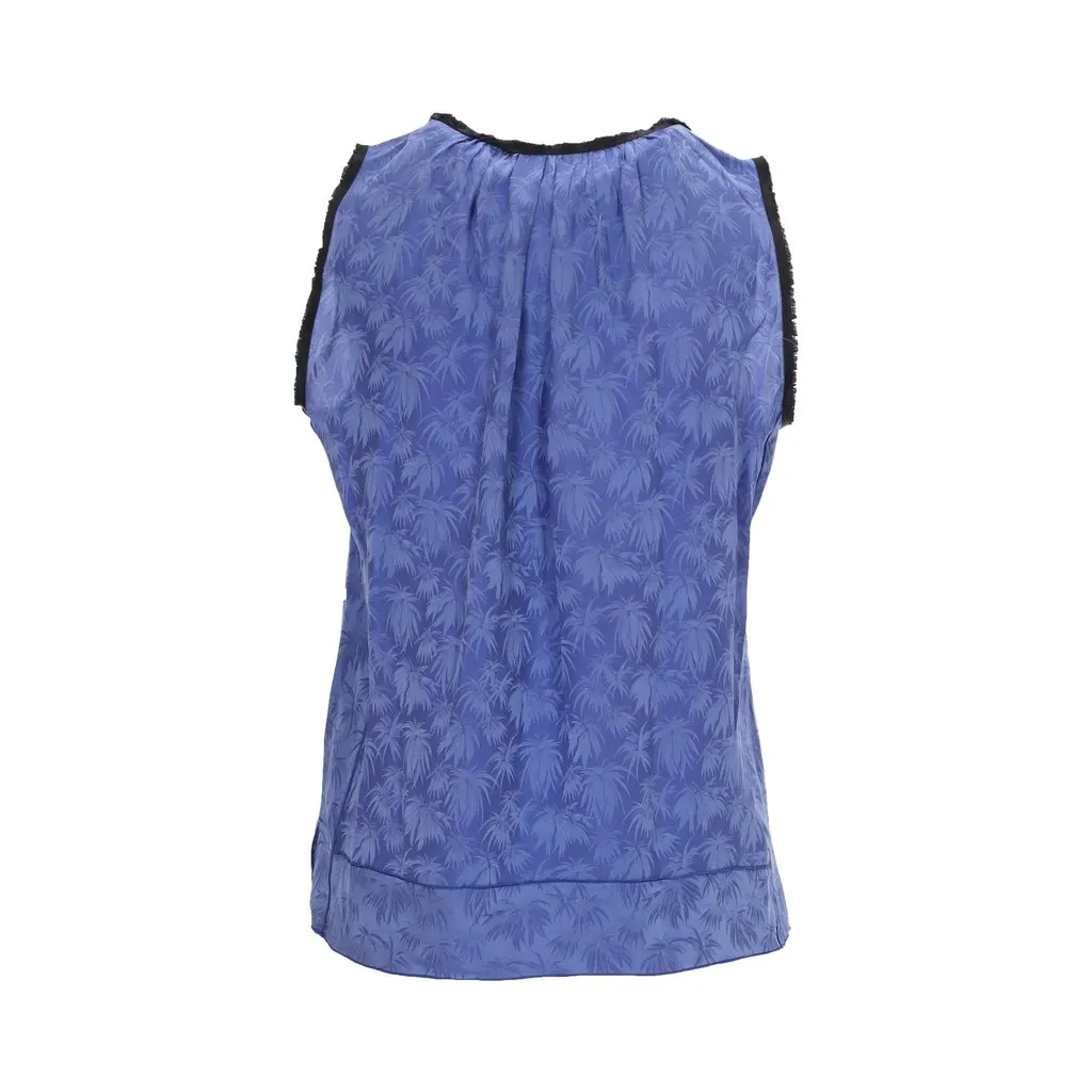 Marc Jacobs Leaf Pattern Silk Set - '00s Blue Silk Good - Box View