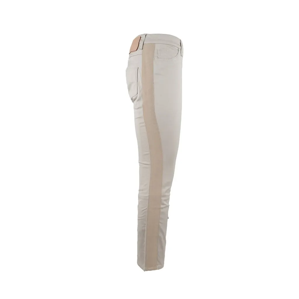 Louis Vuitton Jeans with Beige Stripe - '00s Beige Leather Good - Inside View