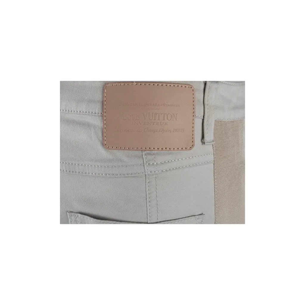 Louis Vuitton Jeans with Beige Stripe - '00s Beige Leather Good - Box View