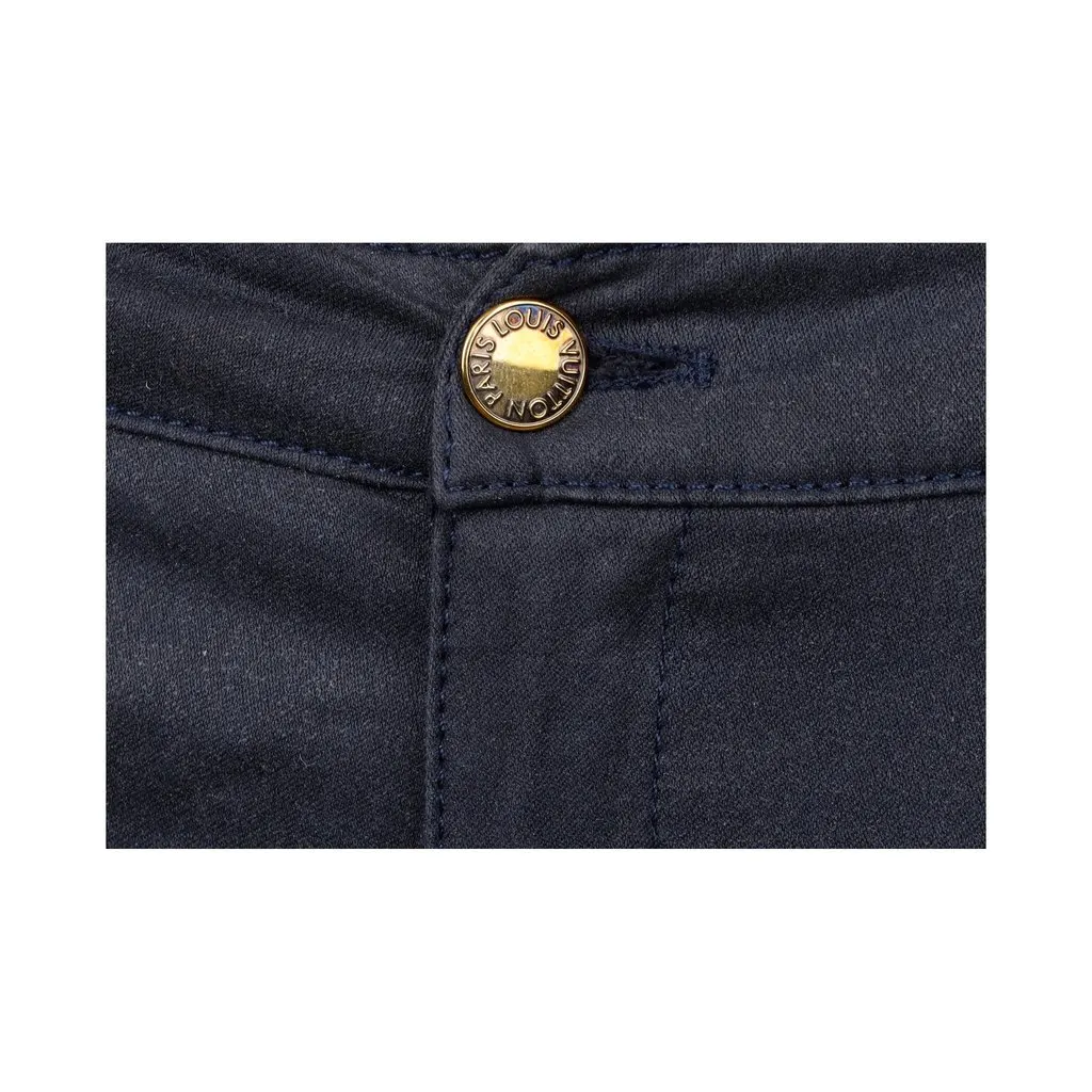 Louis Vuitton Jeans with Black Stripe - '00s Black Good - Model View
