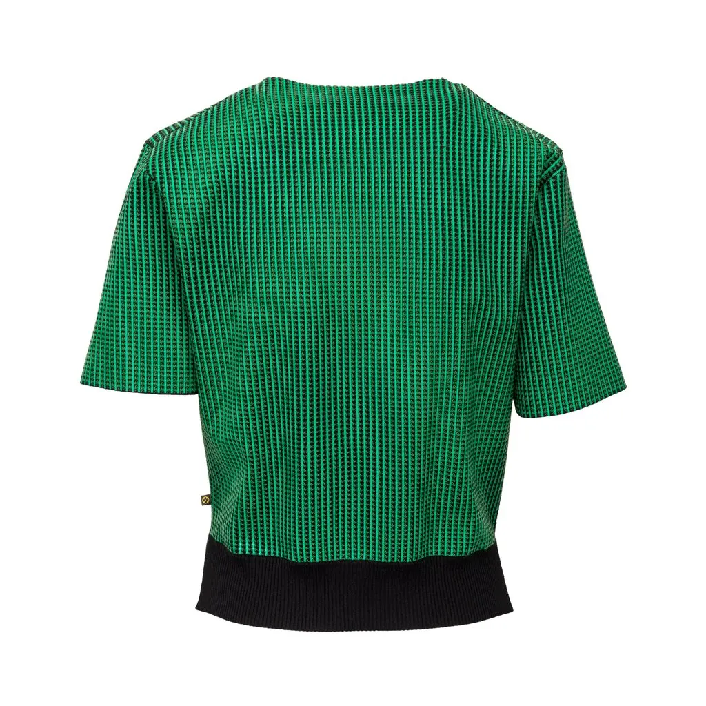 Louis Vuitton V-neck Top - '10s MultiColor Wool Good - Back View
