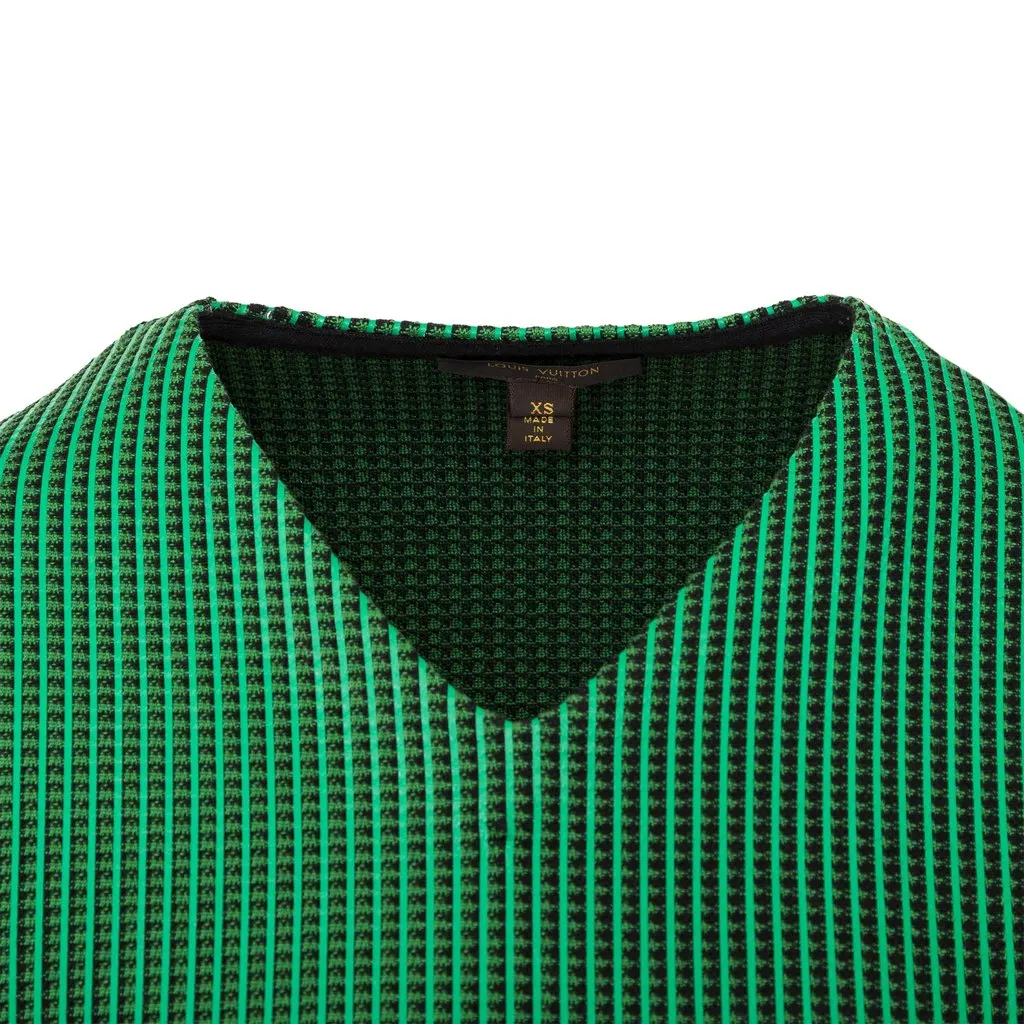 Louis Vuitton V-neck Top - '10s MultiColor Wool Good - Inside View