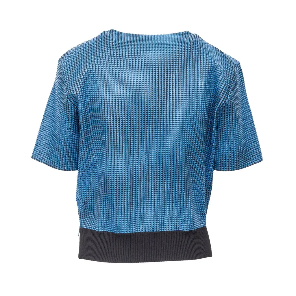 Louis Vuitton V-neck Top - '10s MultiColor Wool Good - Back View