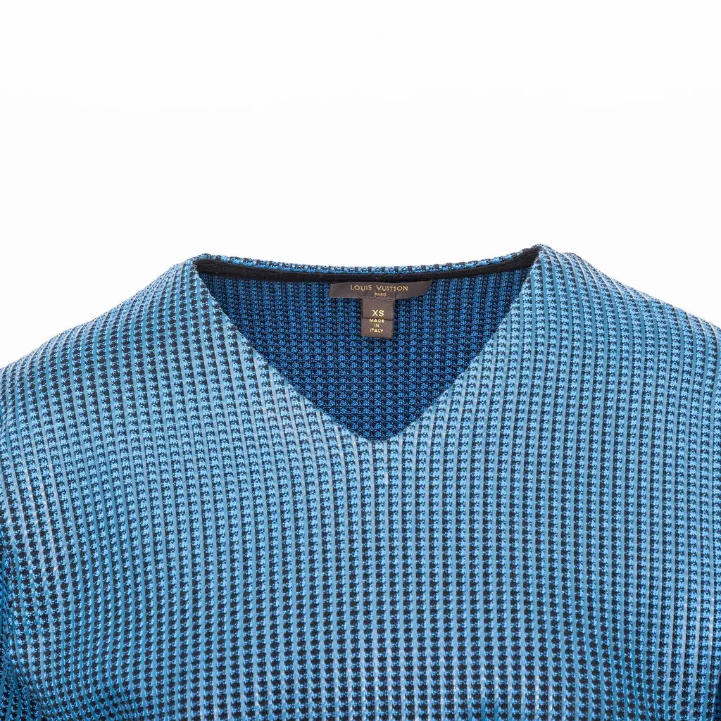 Louis Vuitton V-neck Top - '10s MultiColor Wool Good - Inside View