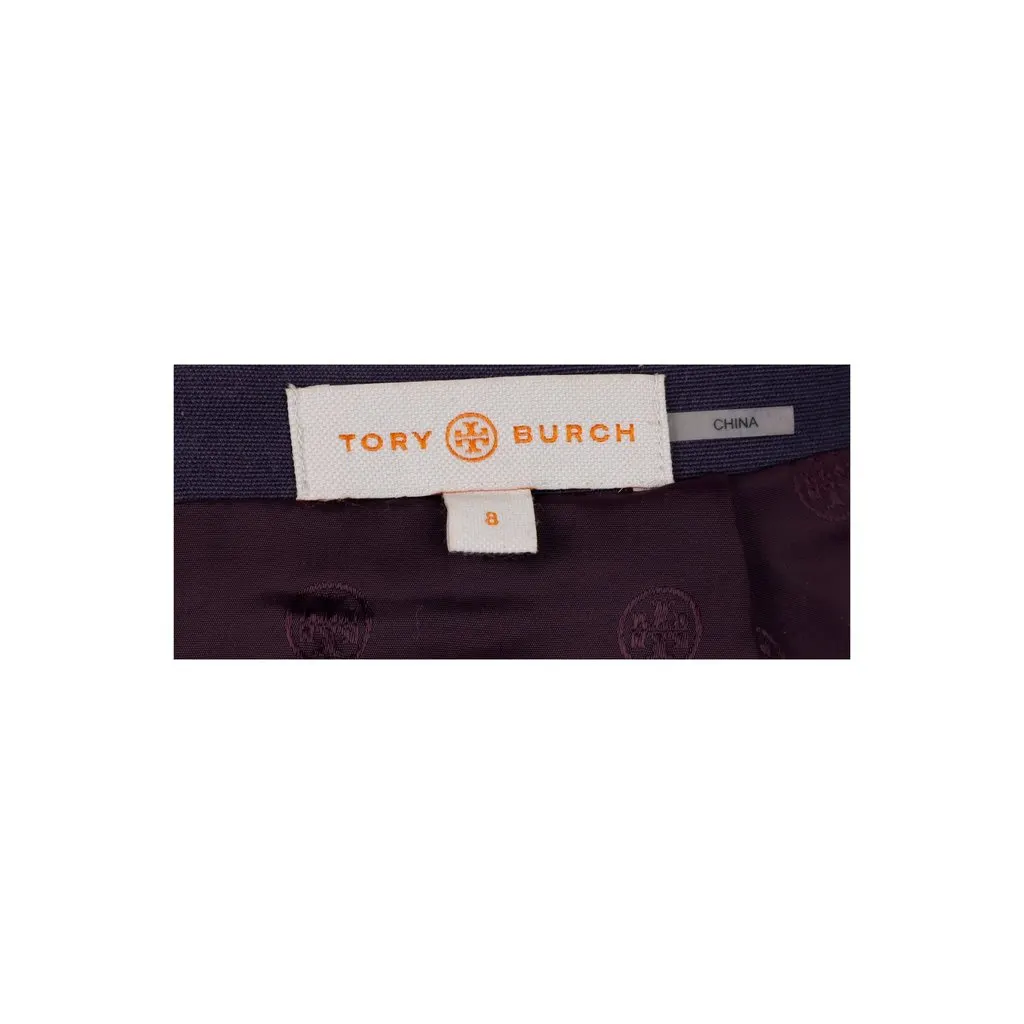 Tory Burch Sequin Embellished Wool Skirt - '10s Red Wool Good - Inside View
