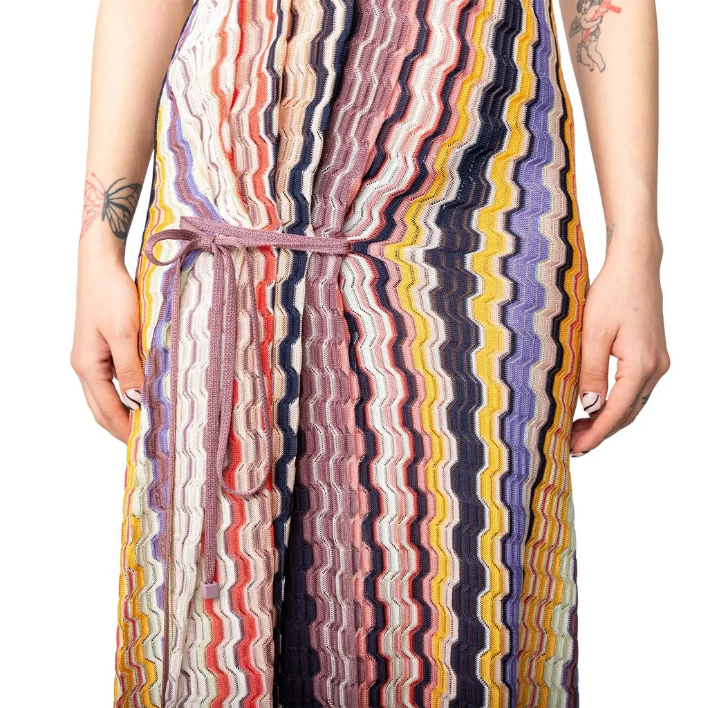 Missoni Multipattern Knit Dress - '10s Red Good - Model View