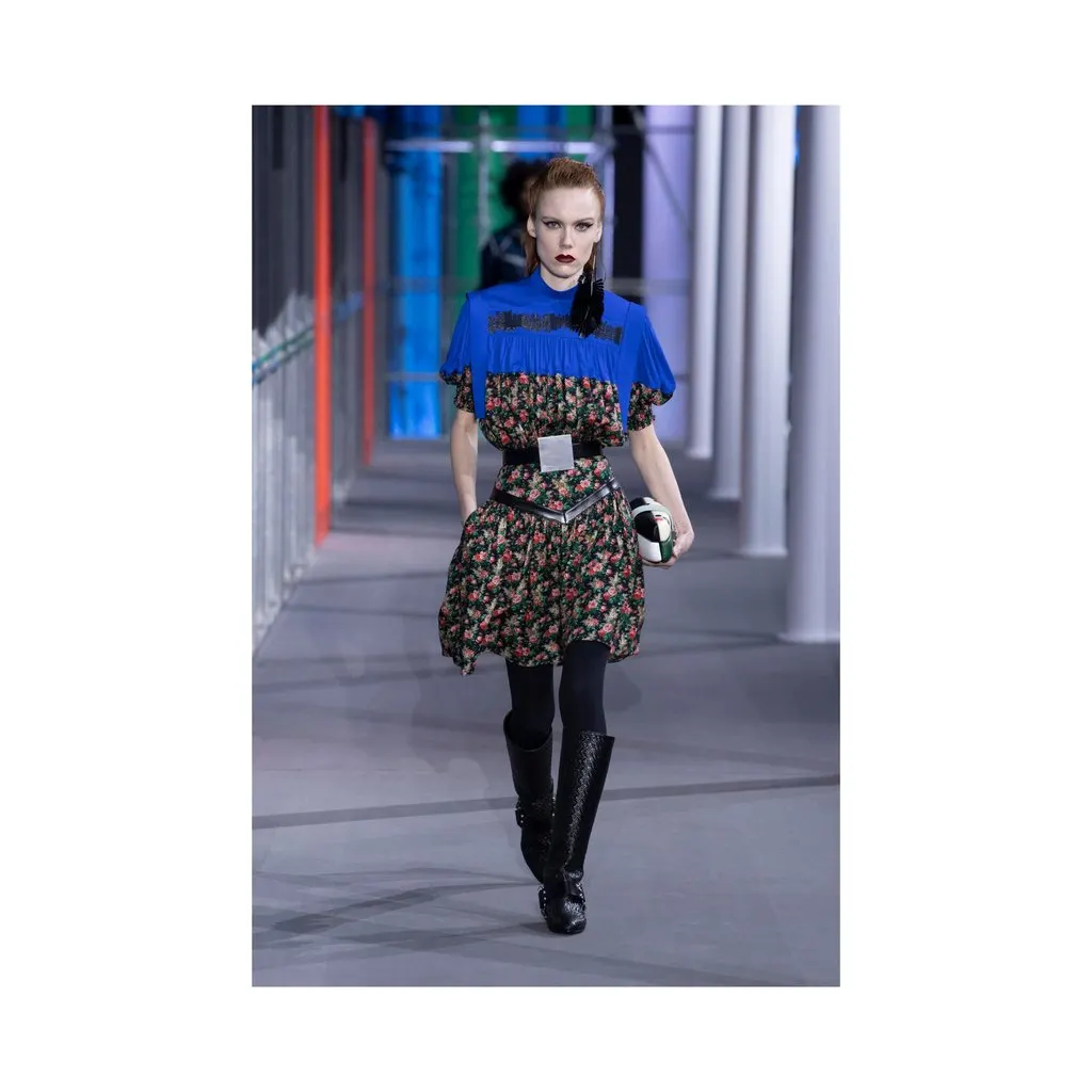 Louis Vuitton Print Tunic Dress - '10s Red Cotton Good - Back View
