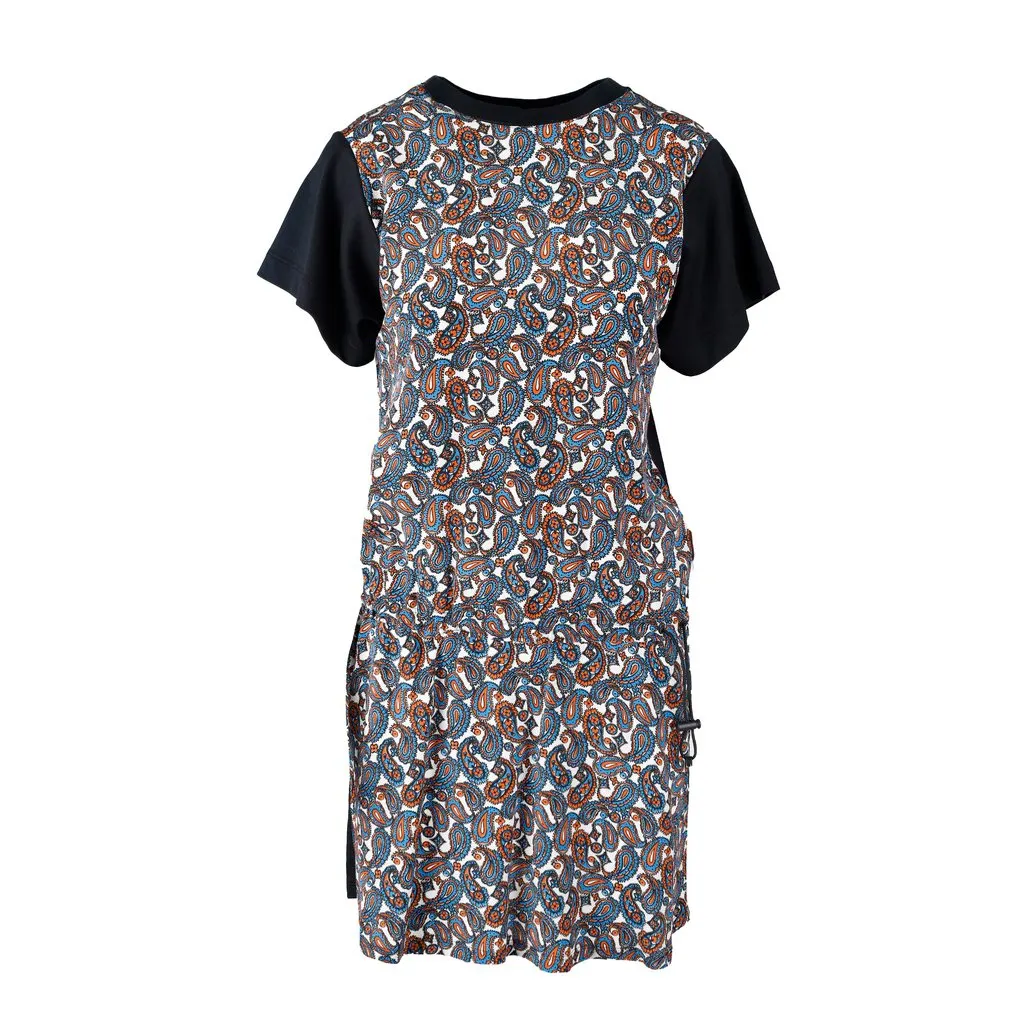 Louis Vuitton Paisley Printed Dress - '10s Black Cotton Good - Front View