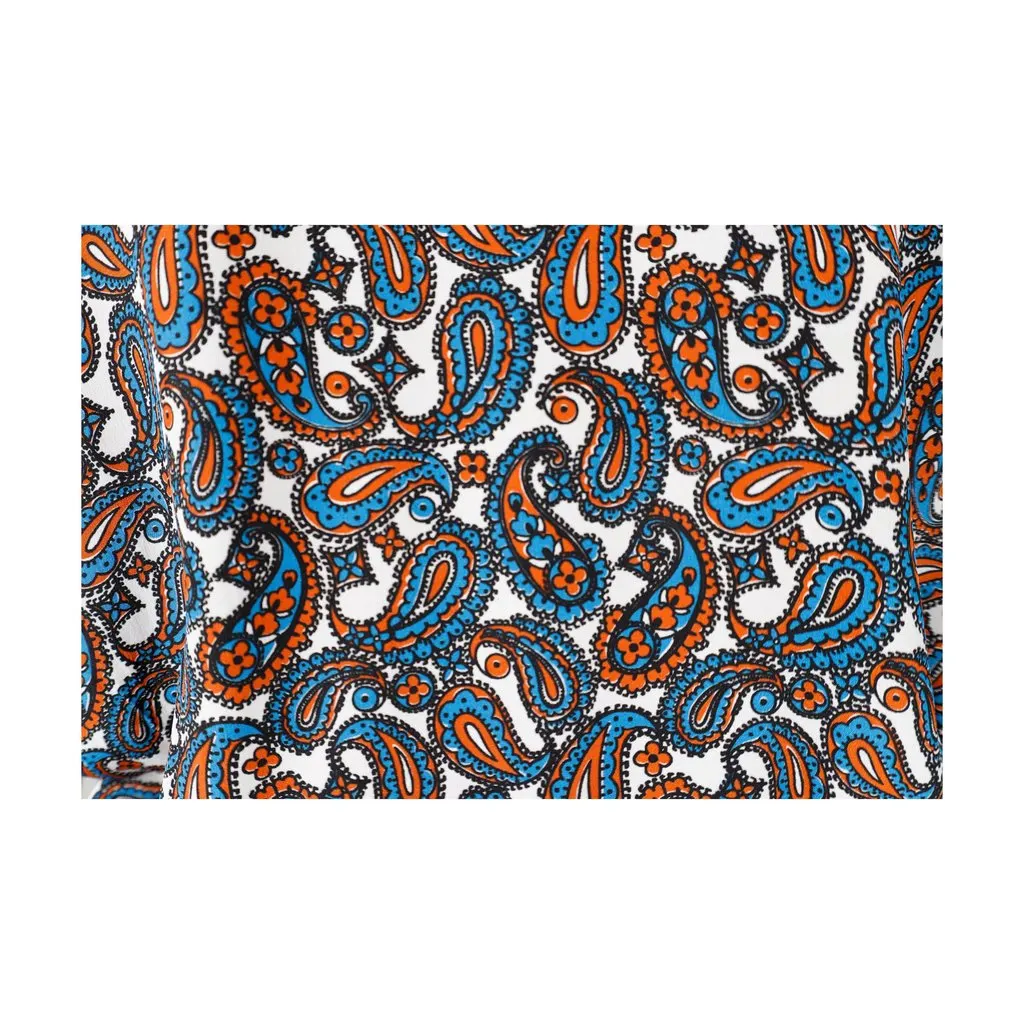 Louis Vuitton Paisley Printed Dress - '10s Black Cotton Good - Model View