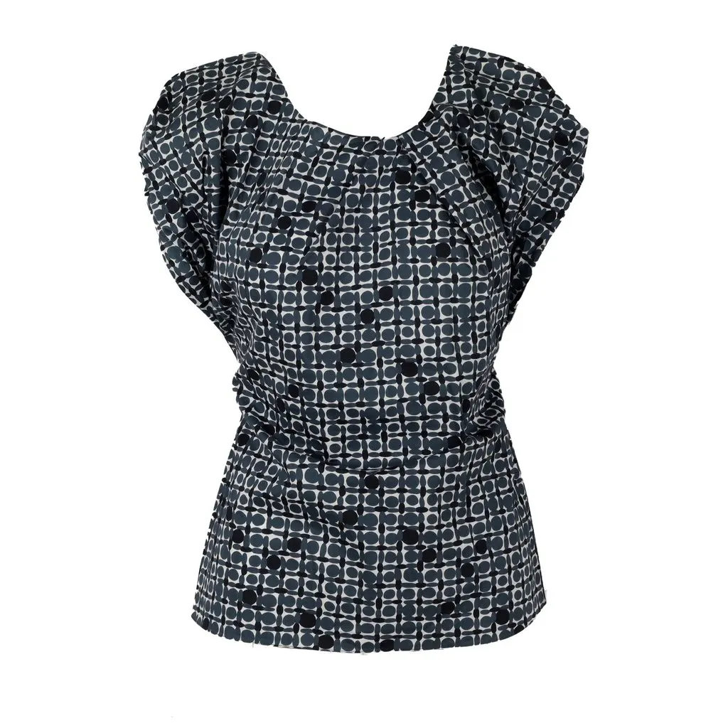 Marni Printed Top - '10s MultiColor Cotton Good - Front View