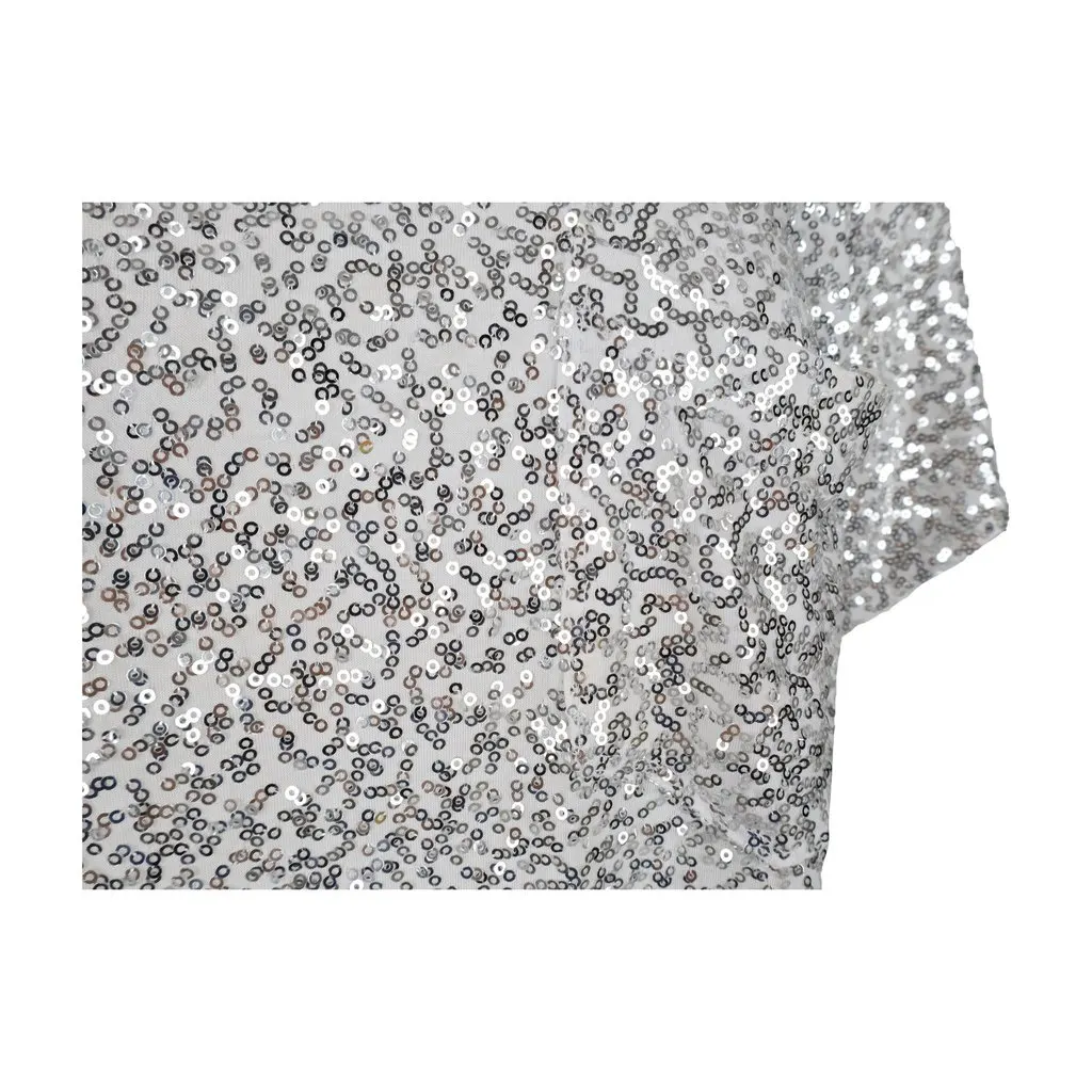 Diane von Furstenberg Oversized Sequin T-shirt - '10s White Silk Good - Inside View
