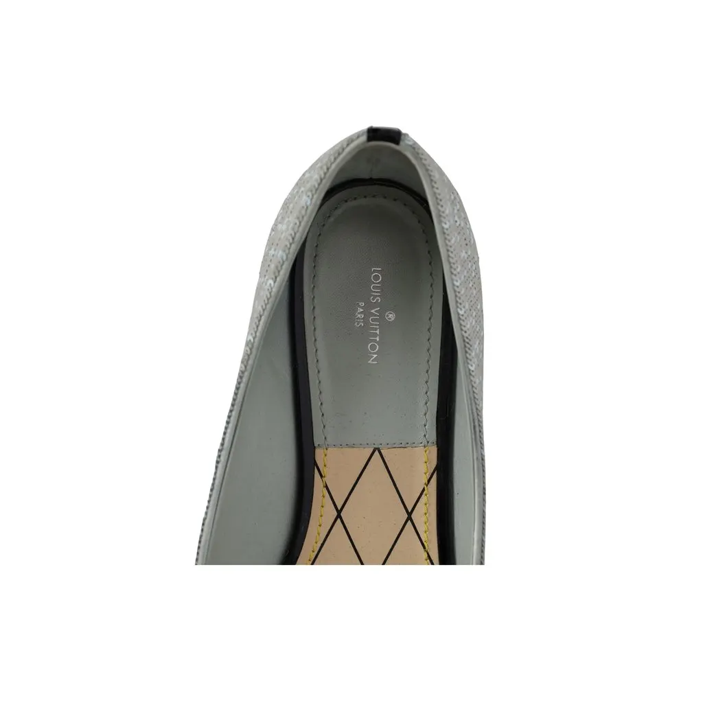 Louis Vuitton Sequin Pointed Toe Flats - '10s MultiColor Leather Good - Box View