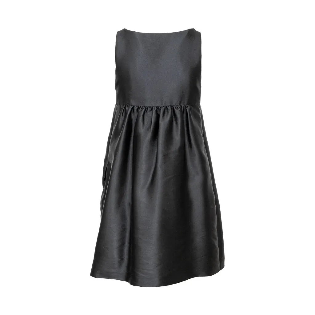 Moschino Cheap and Chic Cocktail Dress - '00s Black Silk Good - Back View
