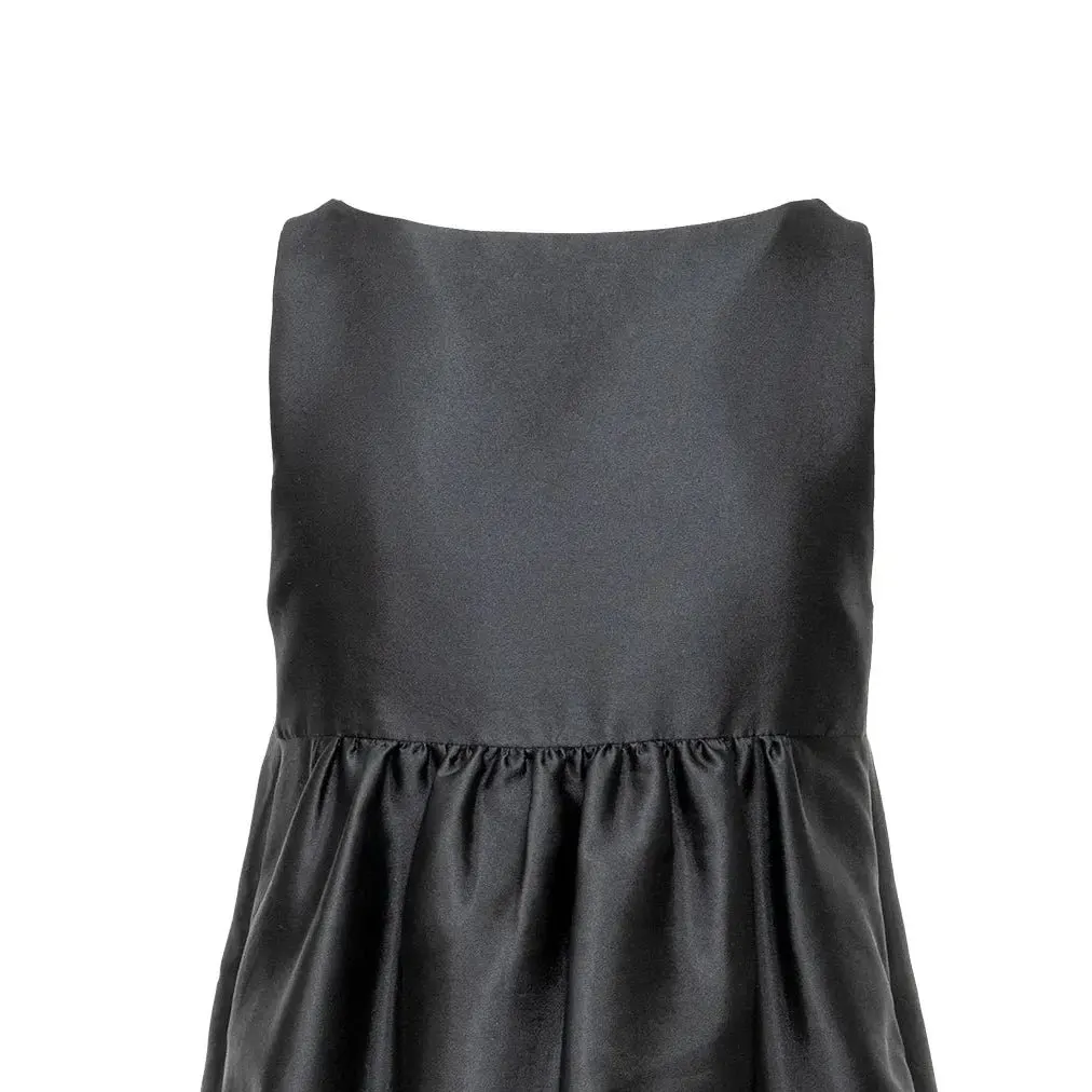 Moschino Cheap and Chic Cocktail Dress - '00s Black Silk Good - Model View