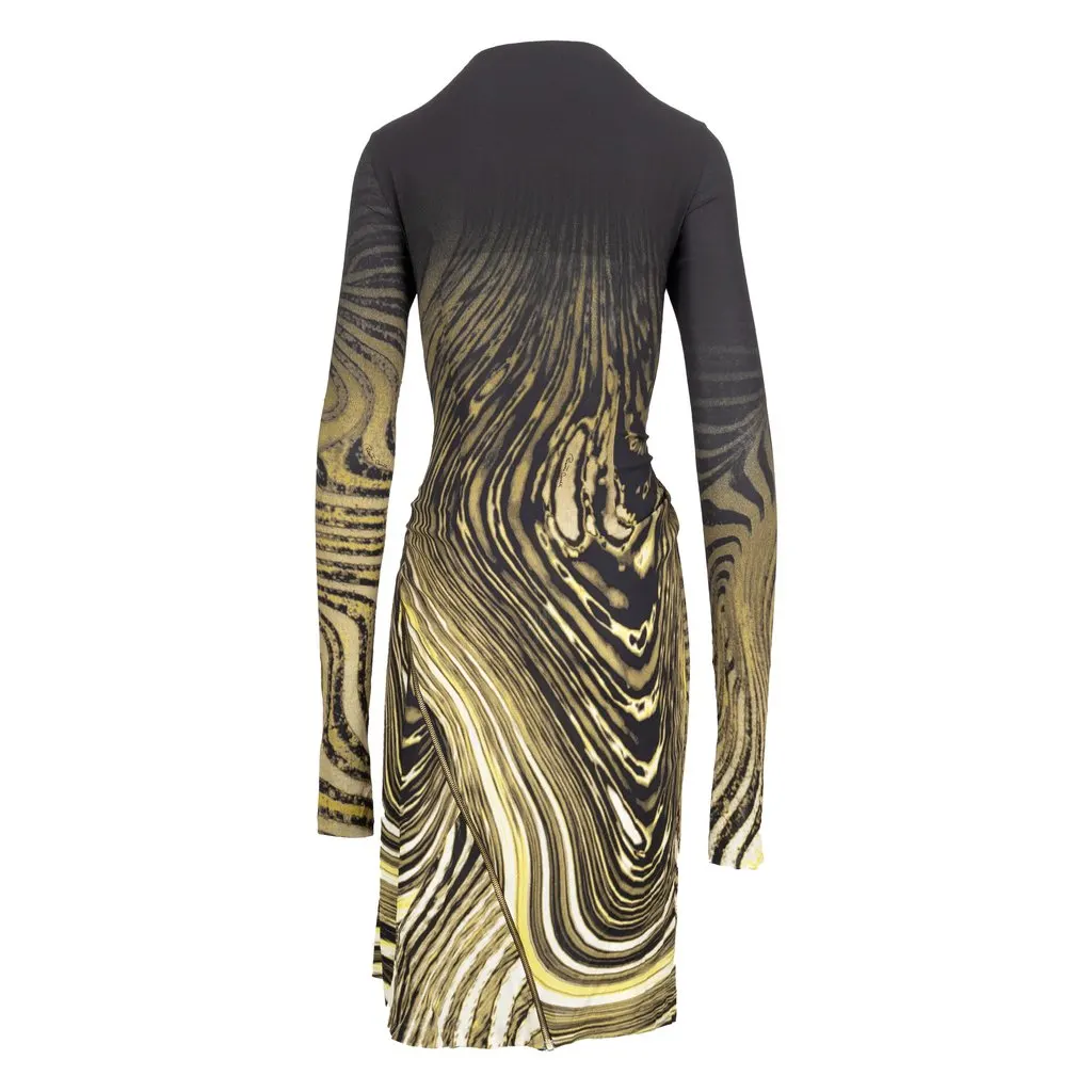 Roberto Cavalli Animalier Print Dress - '00s MultiColor Good - Inside View
