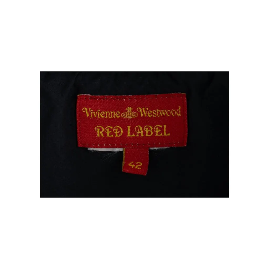 Vivienne Westwood Label Wrap Dress - '00s Red Good - Inside View