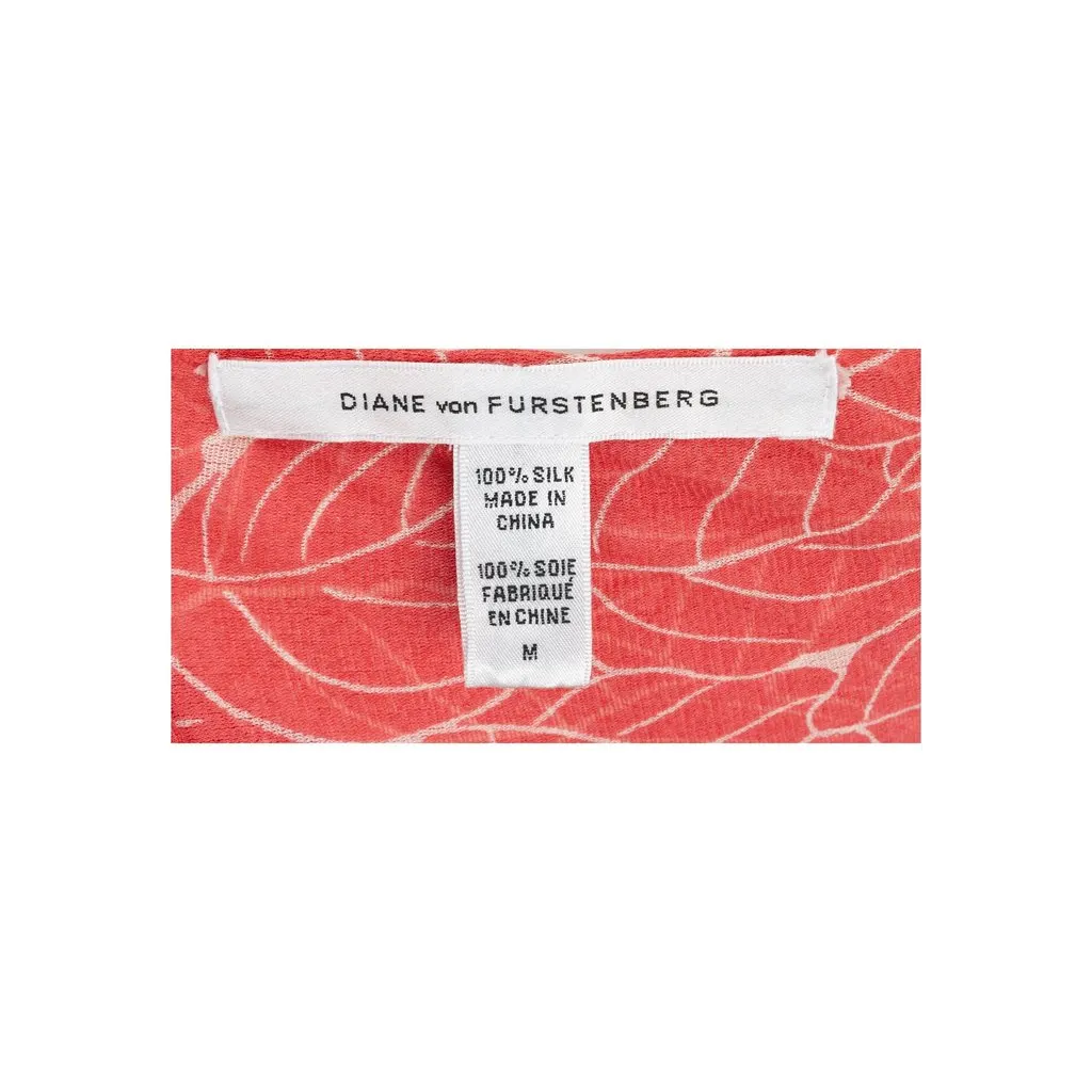 Diane von Furstenberg Printed Top - '10s Red Good - Inside View