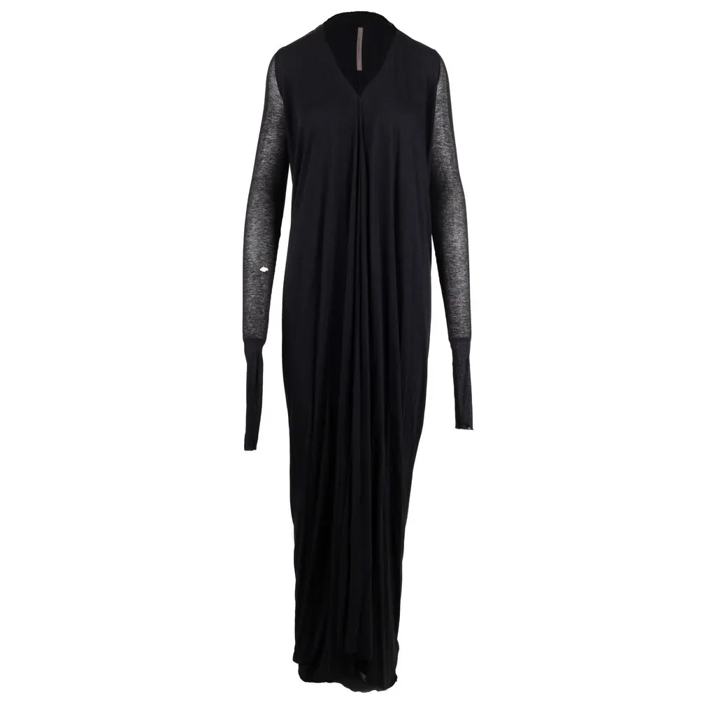 Rick Owens Long Dress - '10s Black Good - Back View