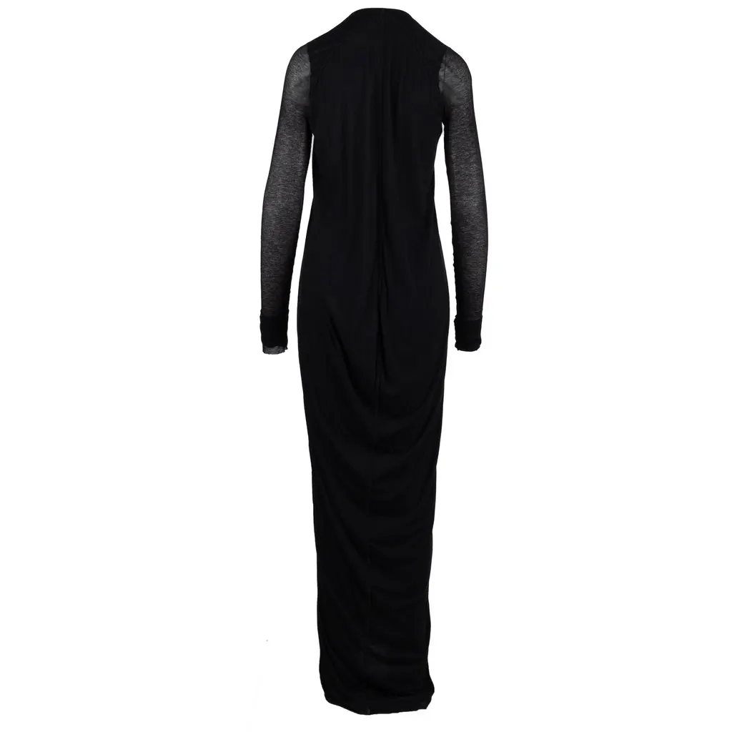 Rick Owens Long Dress - '10s Black Good - Inside View