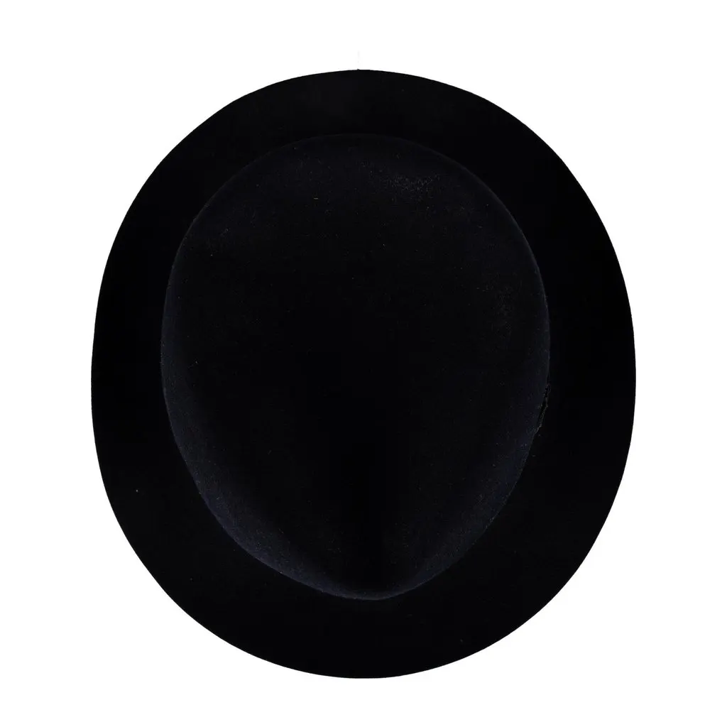 Unsigned Trilby Hat - '00s Black Leather Good - Box View