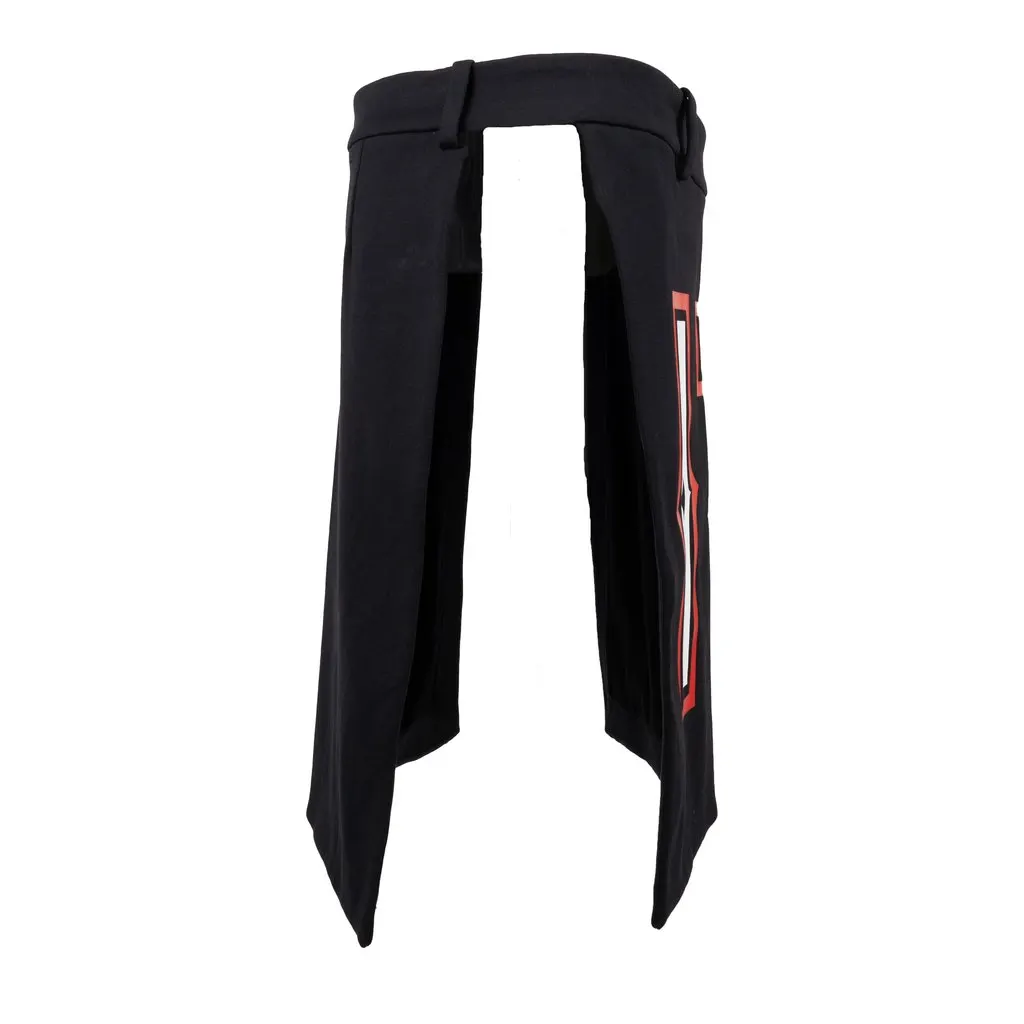 Givenchy 17 Print Kilt - '10s Black Cotton Good - Model View