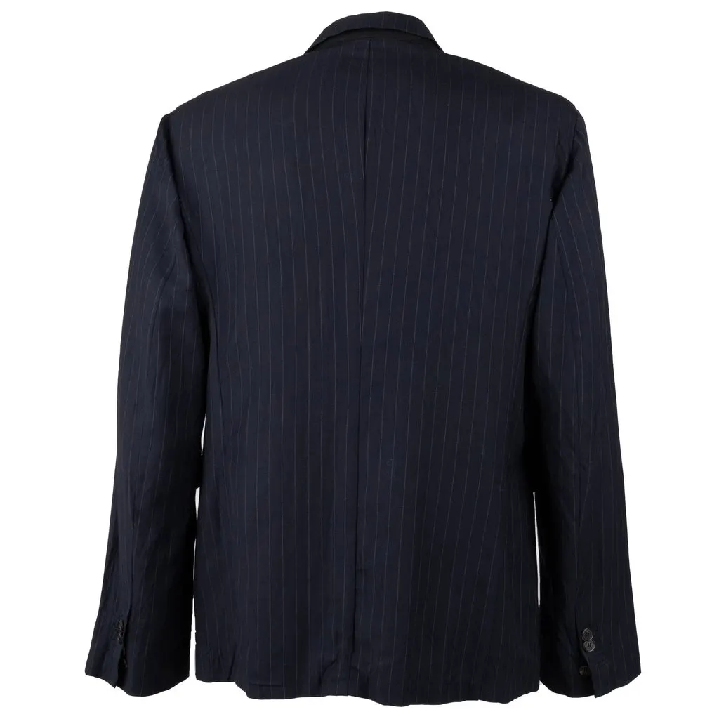 Neil Barrett Pinstripe Blazer - '10s Navy Good - Back View