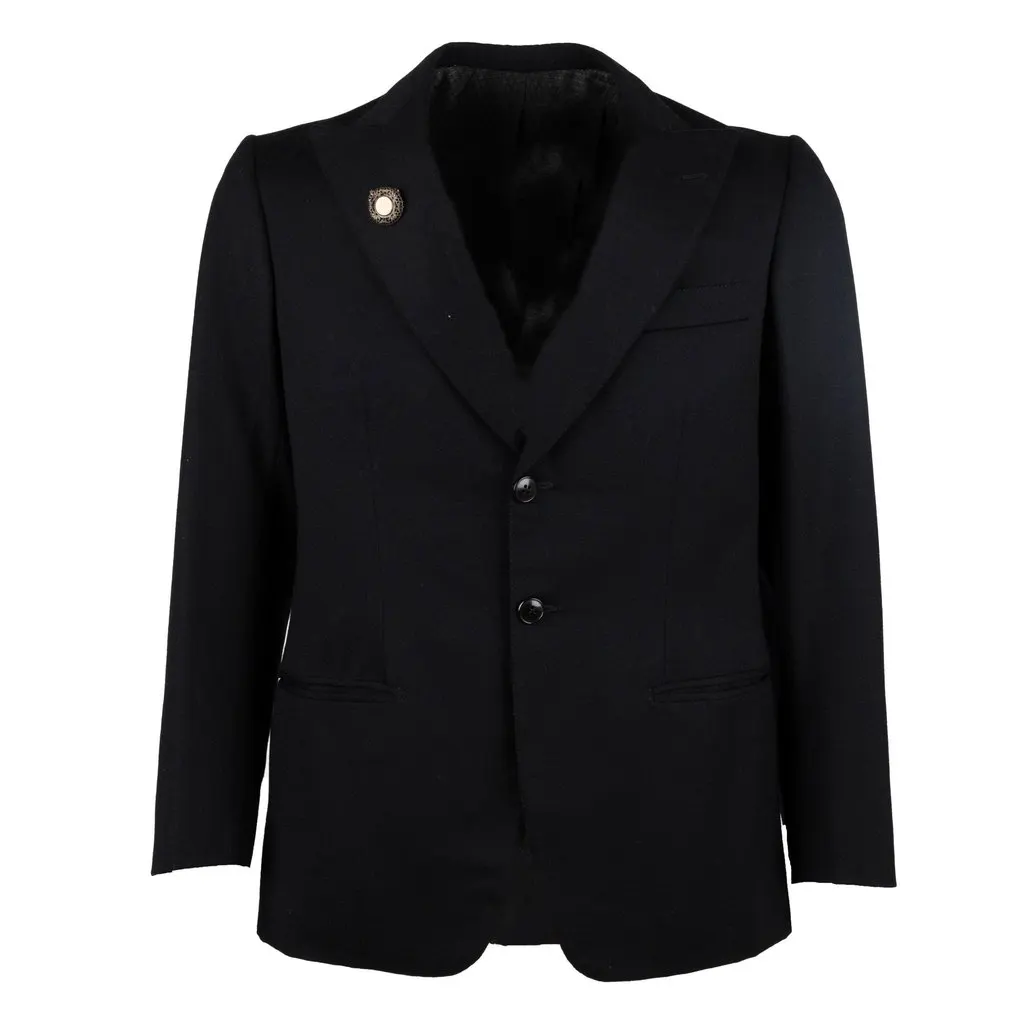 Unsigned Blazer - '10s MultiColor Wool Good - Front View