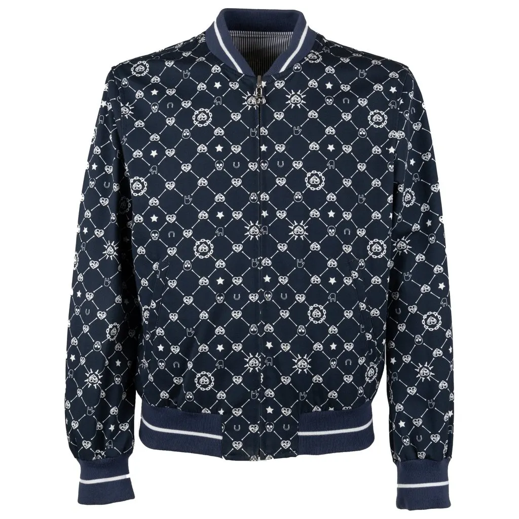 Unsigned Reversible Bomber Jacket - '10s Navy Good - Front View