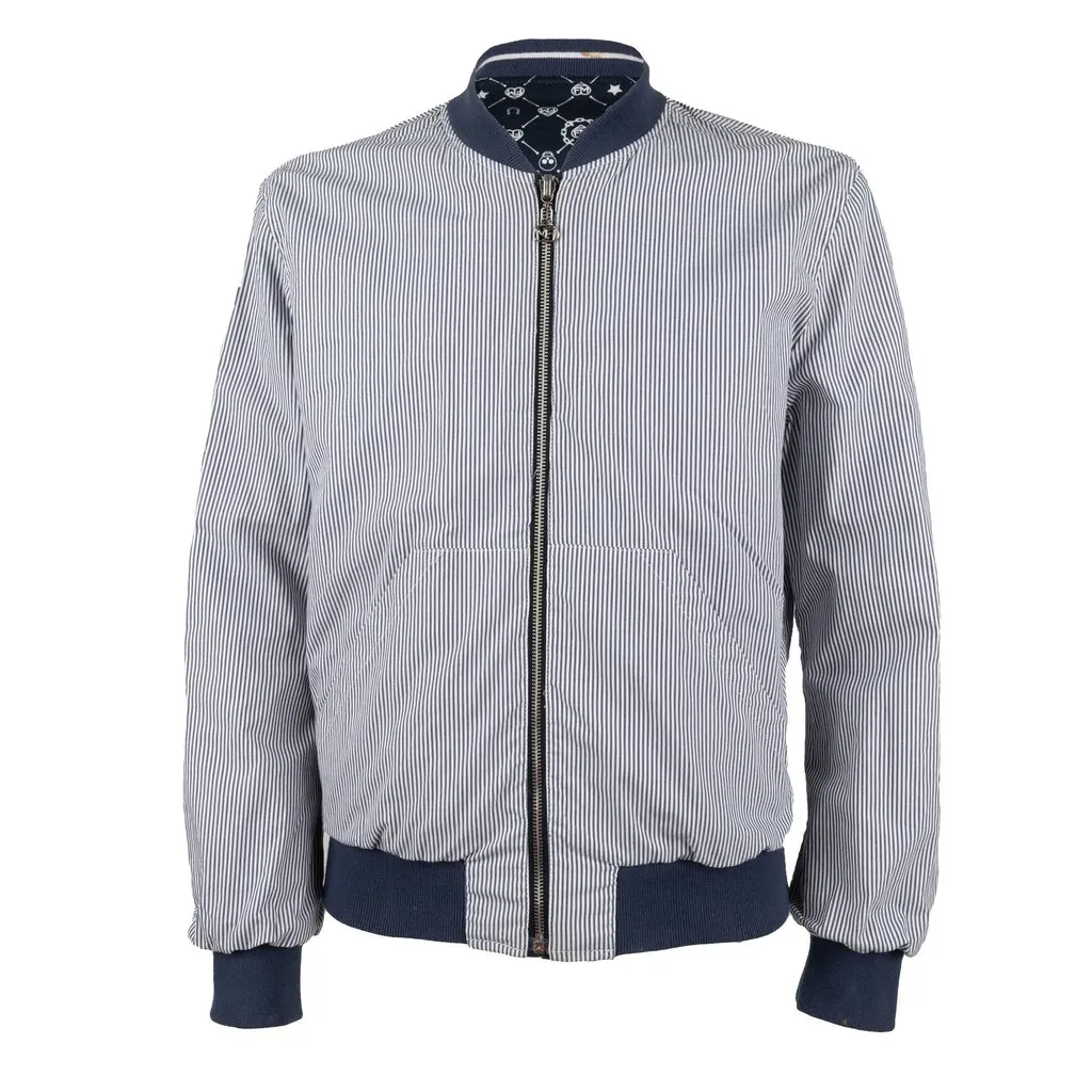 Unsigned Reversible Bomber Jacket - '10s Navy Good - Back View