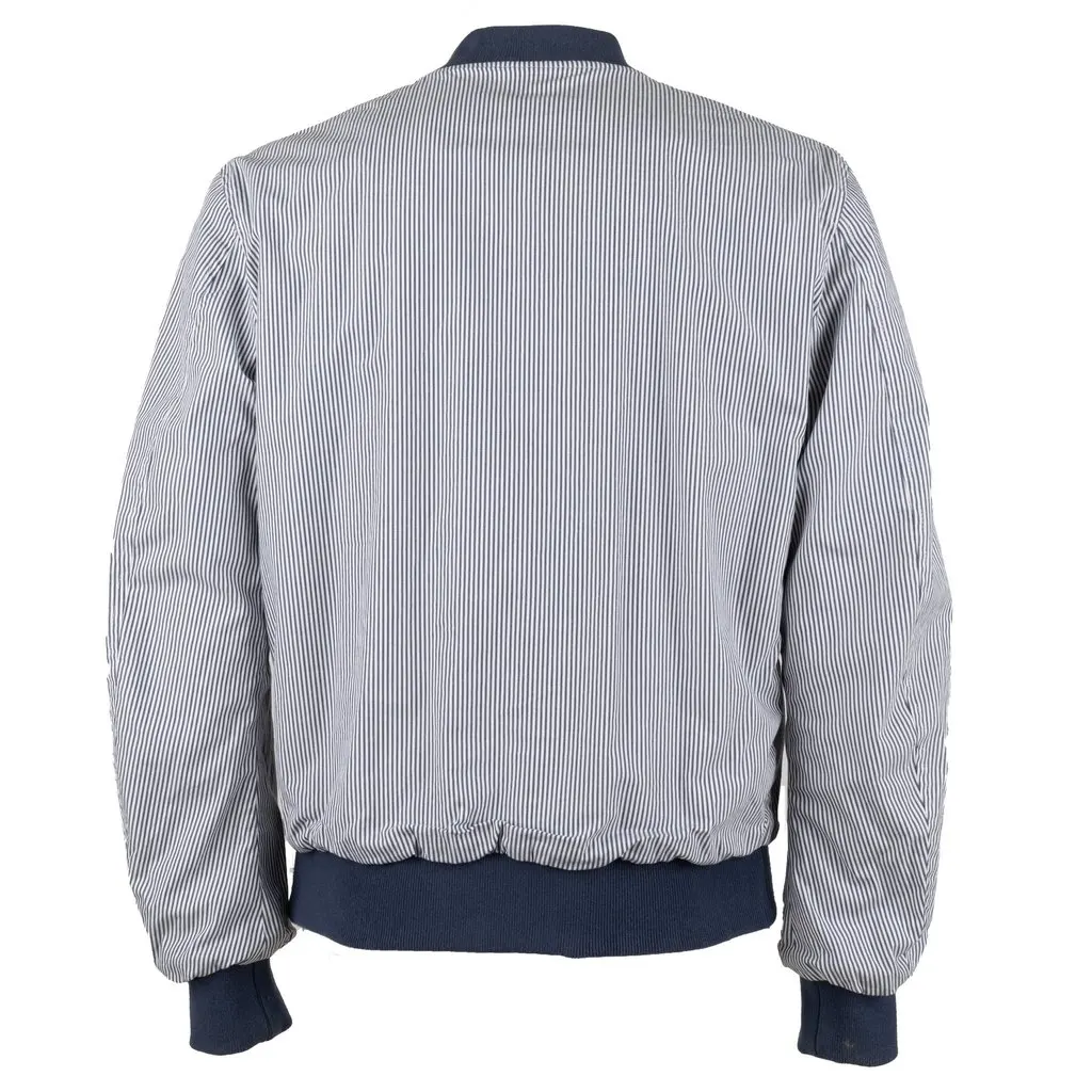 Unsigned Reversible Bomber Jacket - '10s Navy Good - Model View