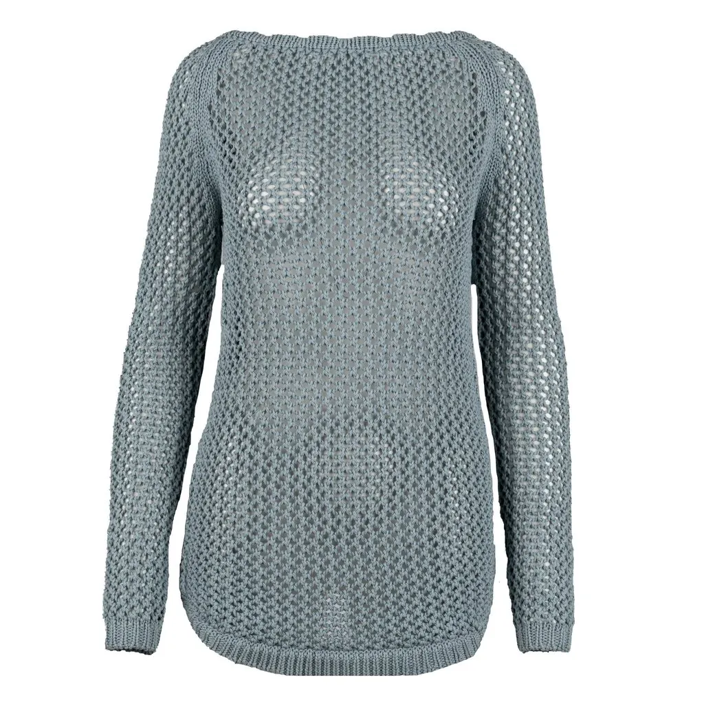 Ermanno Scervino Crochet Sweater - '10s Red Cotton Good - Front View