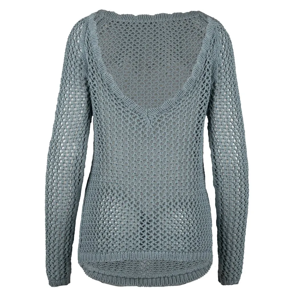 Ermanno Scervino Crochet Sweater - '10s Red Cotton Good - Inside View