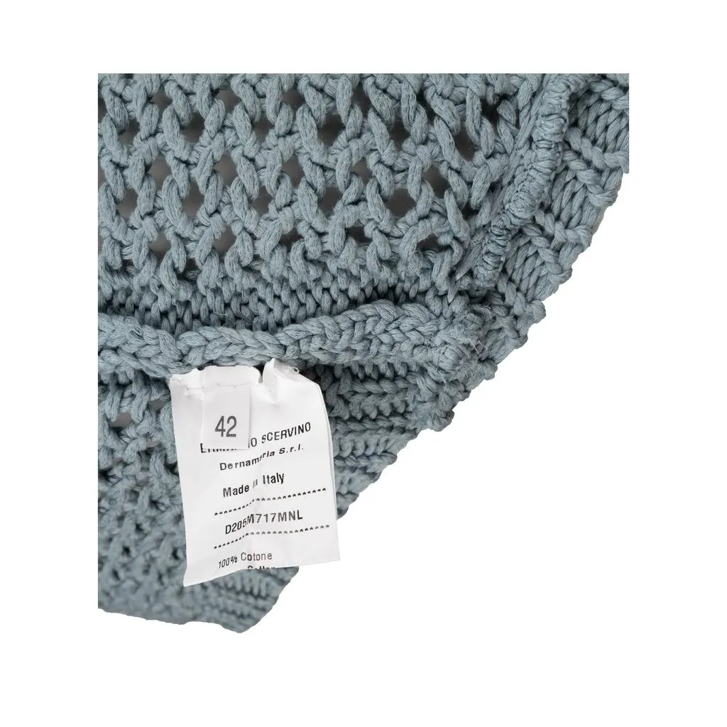 Ermanno Scervino Crochet Sweater - '10s Red Cotton Good - Box View