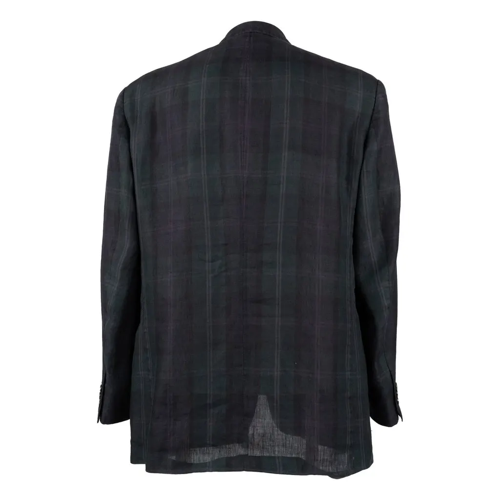 Gianfranco Ferré Plaid Blazer - '00s Red Good - Back View