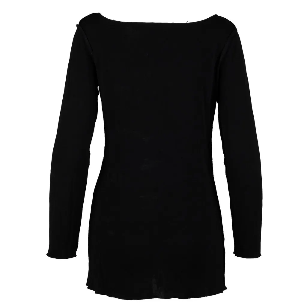 Unsigned Front Lace-up Top - '10s Black Lace Good - Back View